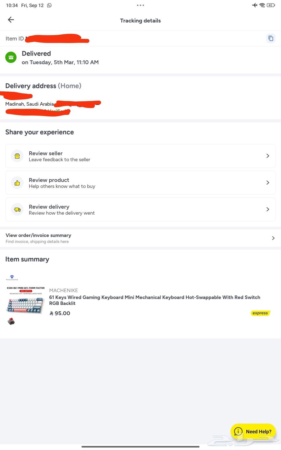 Machenike 61-500 Keyboard Red Switch with Redragon Switches64503049868675112