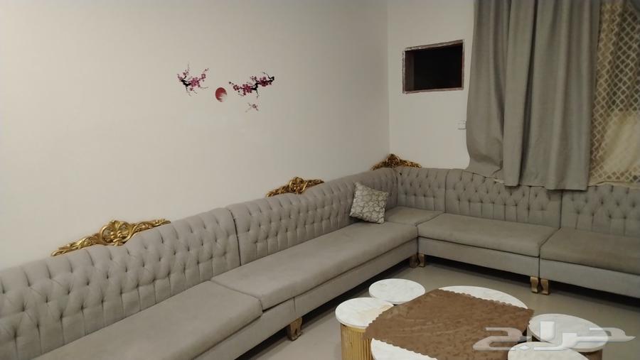 Sofa in very good condition, 9 pieces with curtain64509984401153110