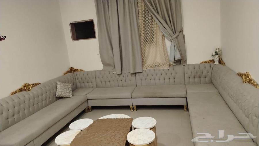 Sofa in very good condition, 9 pieces with curtain64509984401153111
