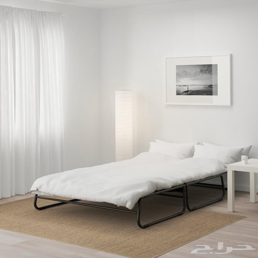 للبيع كنب نفرين يتحول سرير من ايكيا نظيف جدا64503145236354114