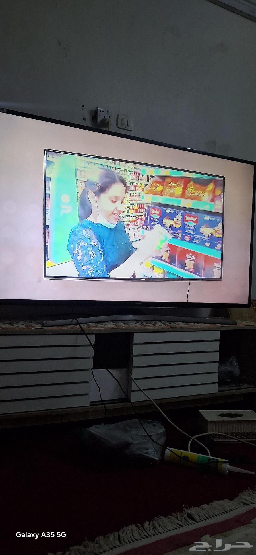 شاشه سامسونج وكاله سمارت ذكيه 55 بوصه شبه جديده64507445497474110