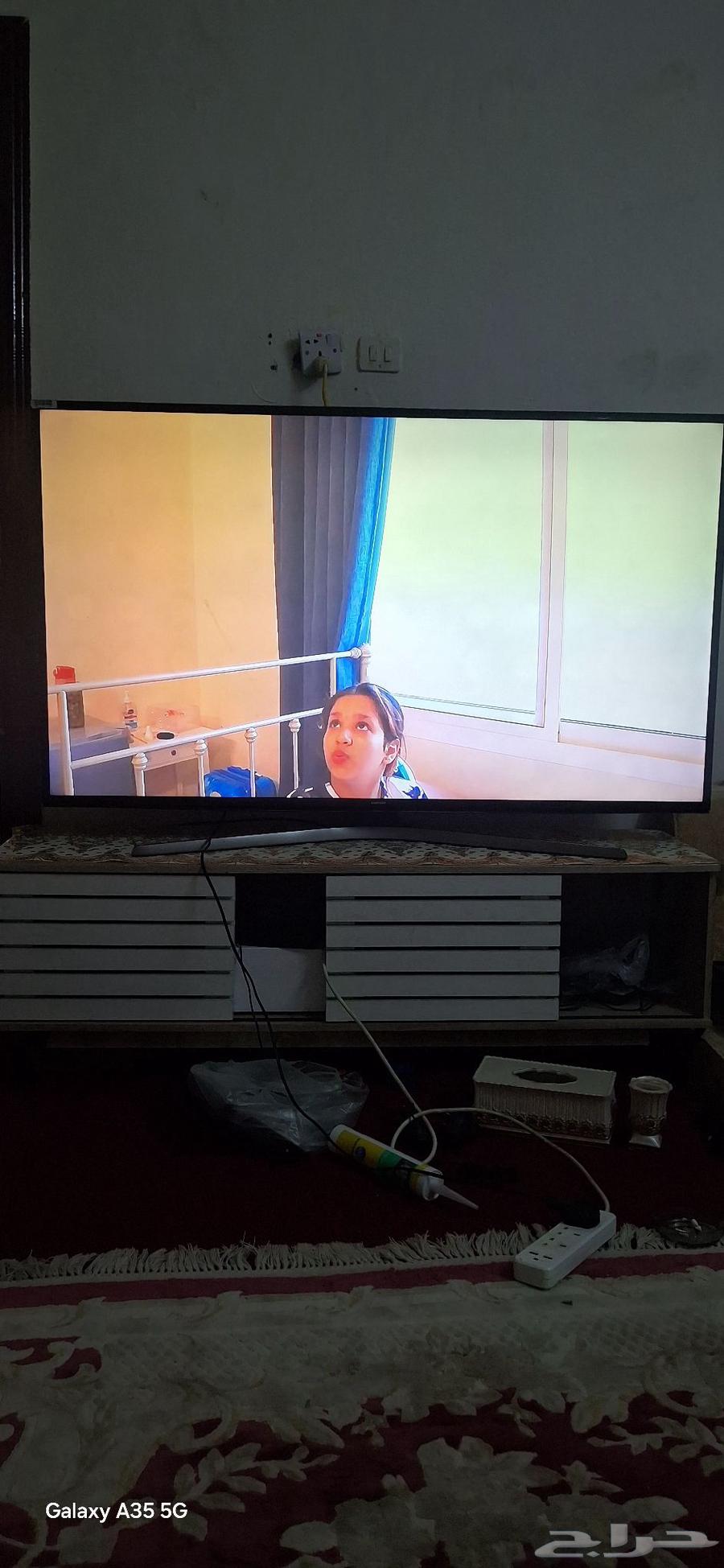 شاشه سامسونج وكاله سمارت ذكيه 55 بوصه شبه جديده64507445497474113