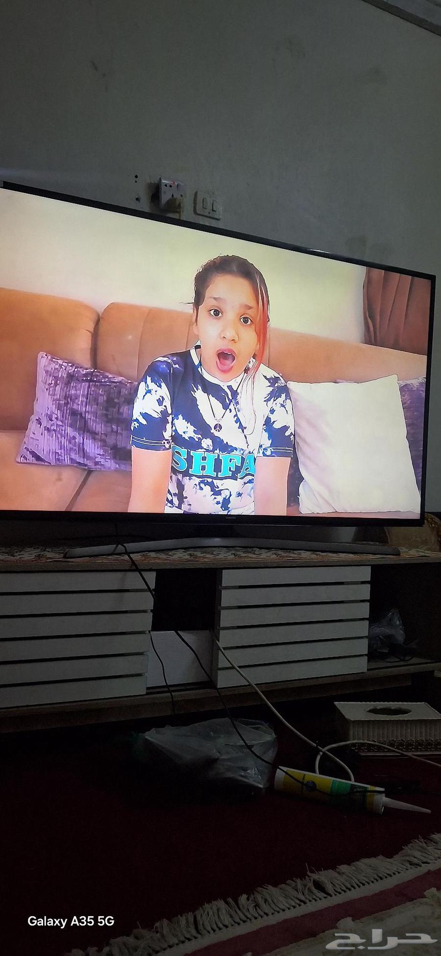 شاشه سامسونج وكاله سمارت ذكيه 55 بوصه شبه جديده64507445497474111