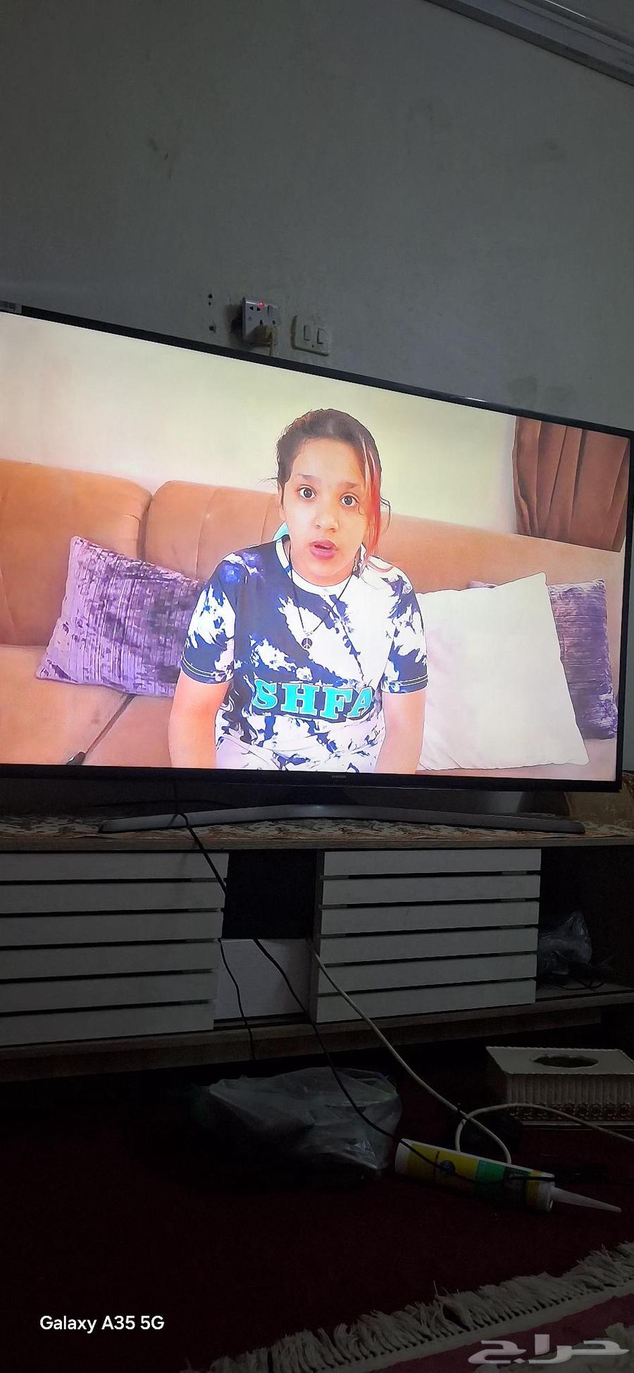 شاشه سامسونج وكاله سمارت ذكيه 55 بوصه شبه جديده64507445497474112