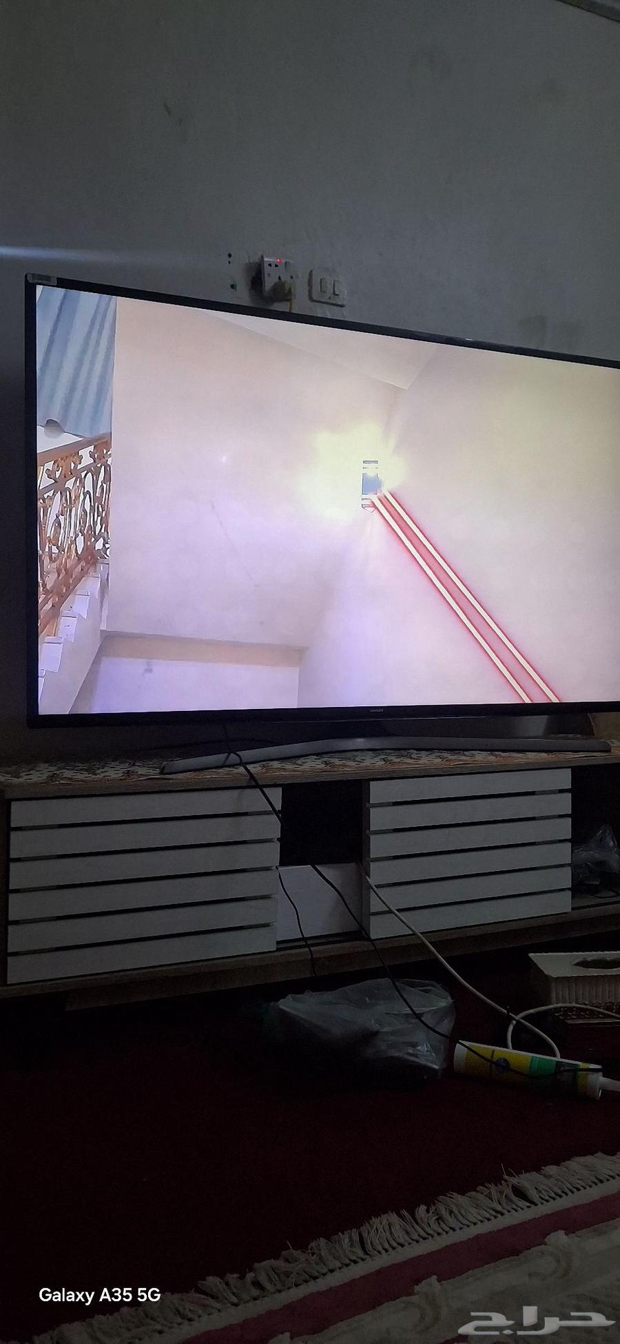 شاشه سامسونج وكاله سمارت ذكيه 55 بوصه شبه جديده64507445497474114