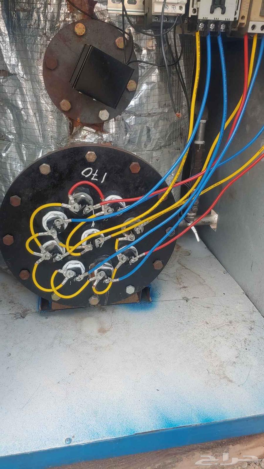 معدات مغسله ملابس بولار كهرباء جديد 54الف وات مكبس ونشاف64513135383297114