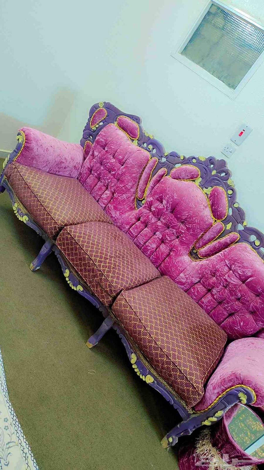 مجلس كنبتين 3نفر و4 كراسي للبيع64512691988226110