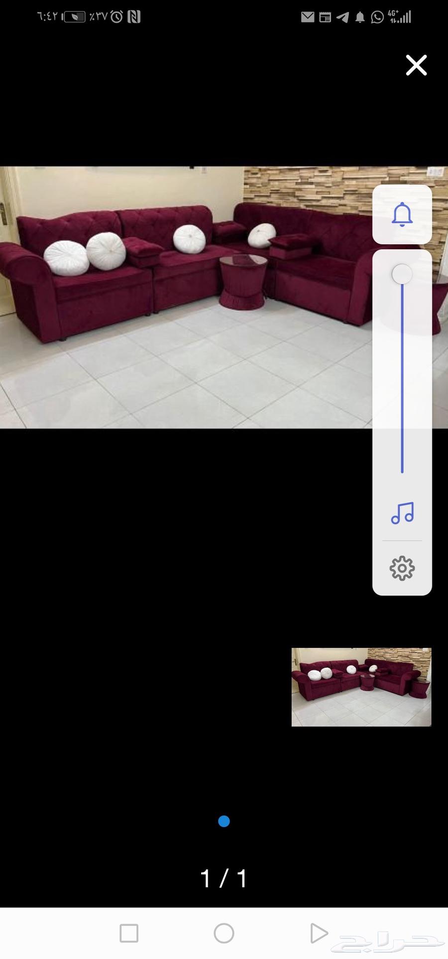 Wooden corner sofa set with two tables and ottomans64516254268033110