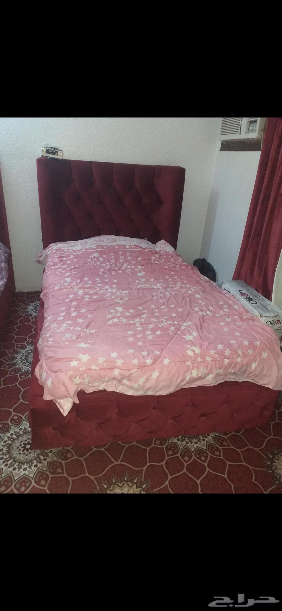 سرير للبيع شبه جديد كامل مع المرتبه64512748641795110