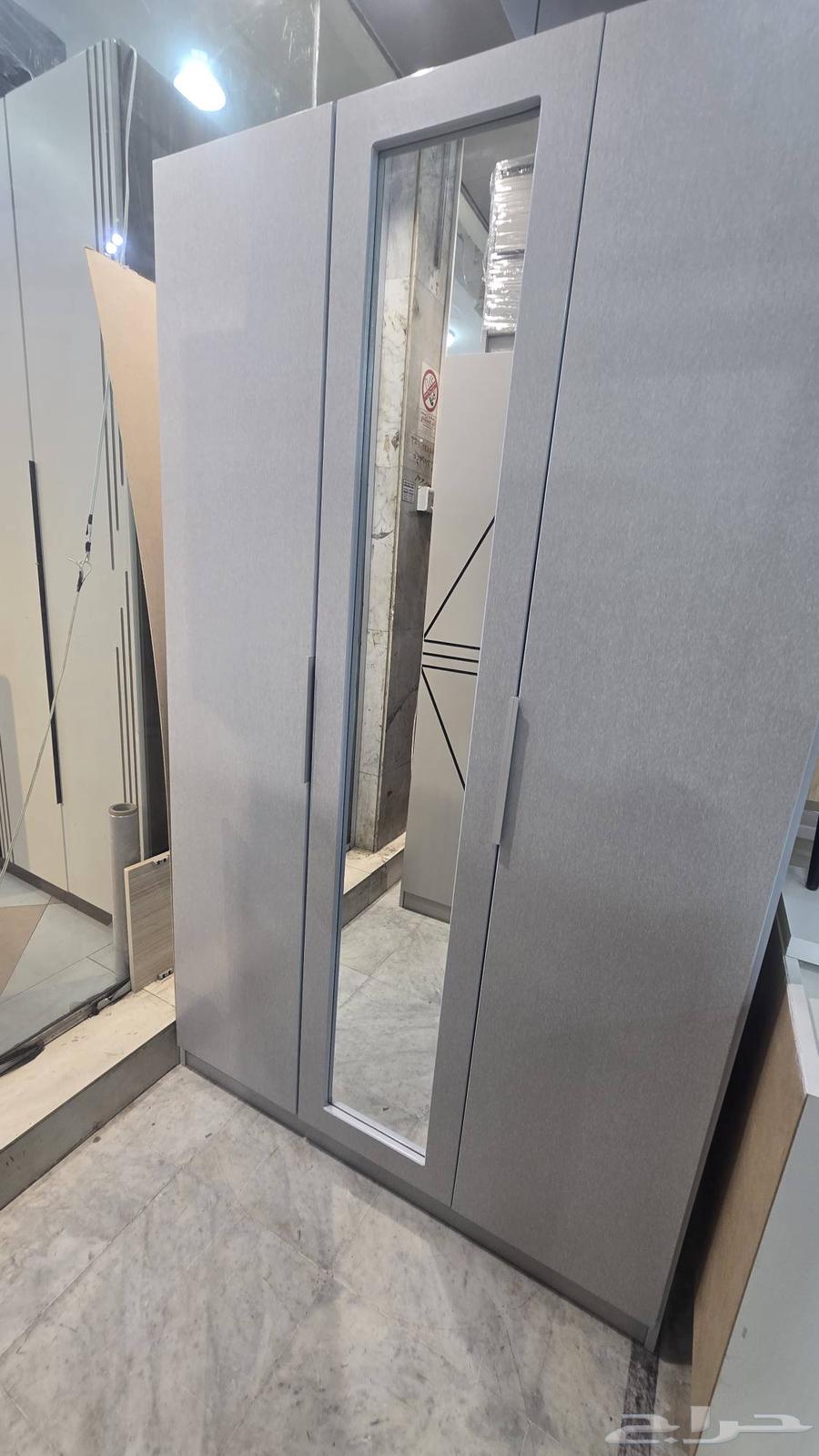 3-Door Gray Cabinet, Size 120 Width, 200 Height64516625368835110