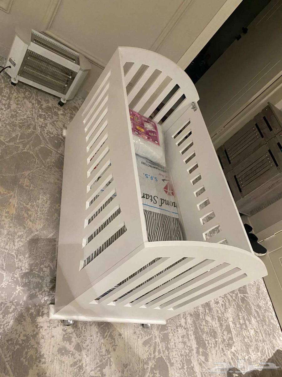 سرير خشب أطفال مواليد مقاس 120   60 سم جديد64514320717827114