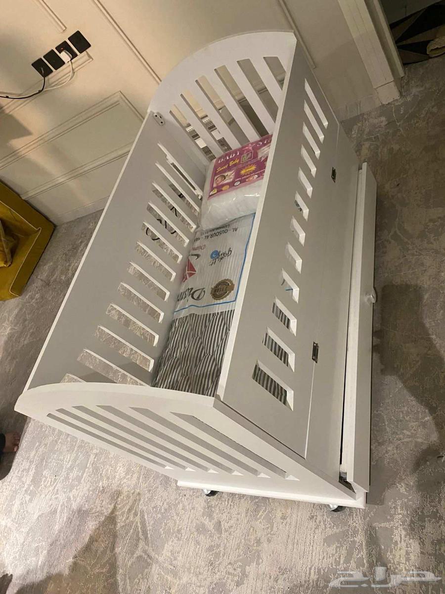 سرير خشب أطفال مواليد مقاس 120   60 سم جديد64514320717827113