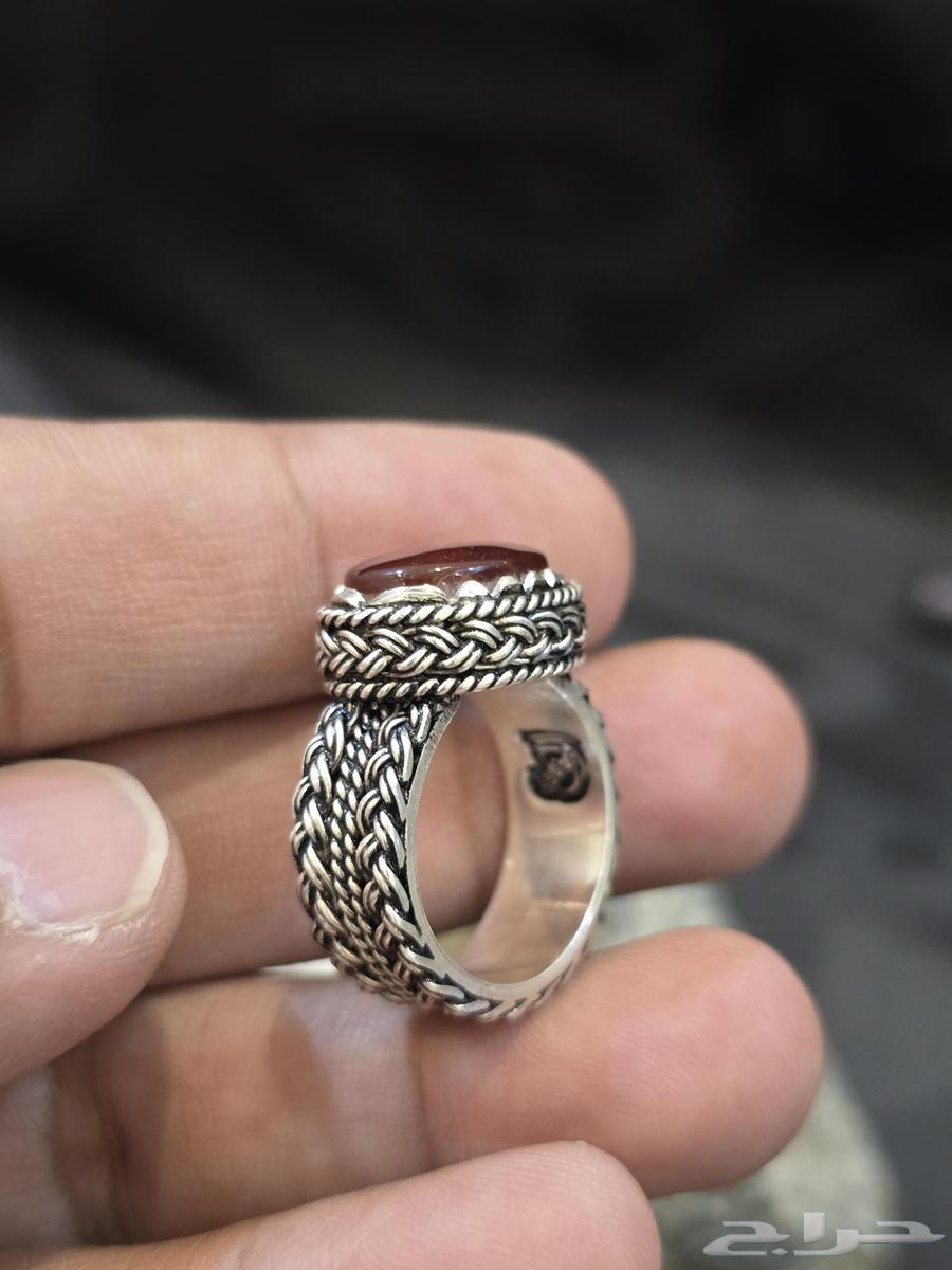 خاتم عقيق يماني كبدي64513299923843114