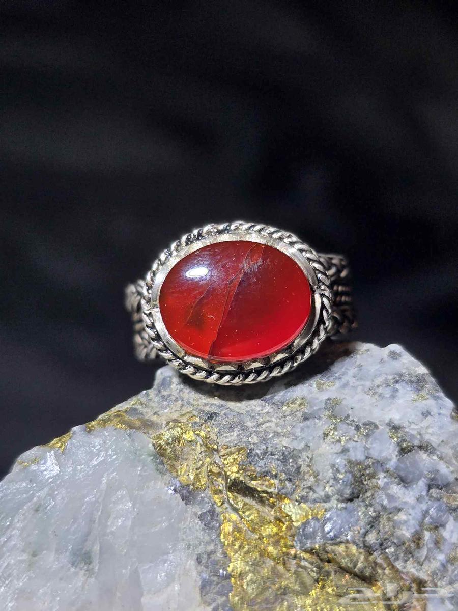 خاتم عقيق يماني كبدي64513299923843110