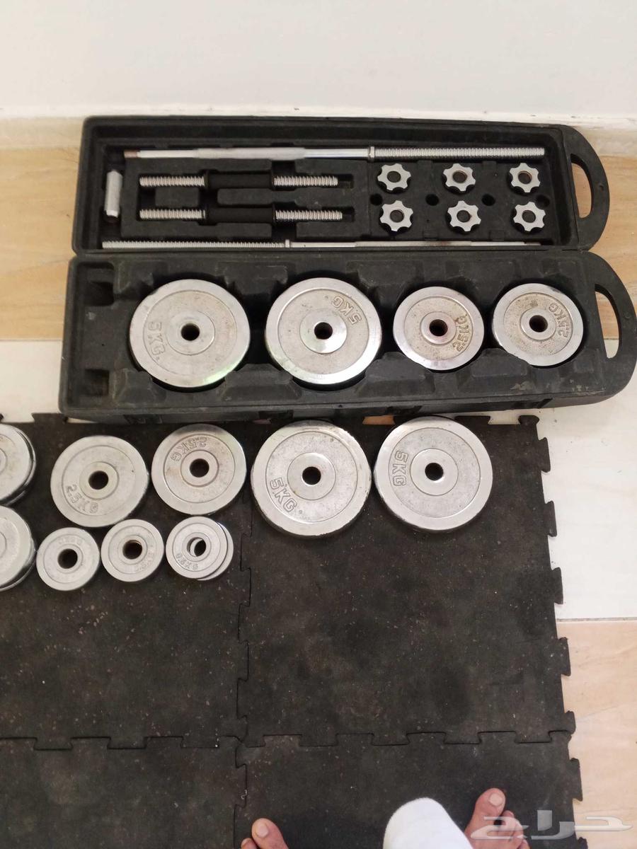 حقيبة تمرين رياضيه حجم50ك ج. مع 6ارضيات تمتص الصدمه64513043682307111