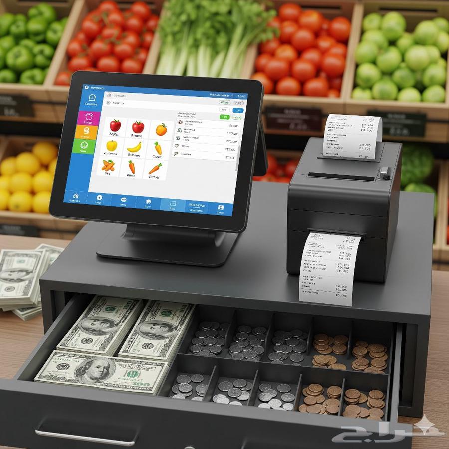 جهاز كاشير لمس لمحل خضروات وفواكه64526105929090110