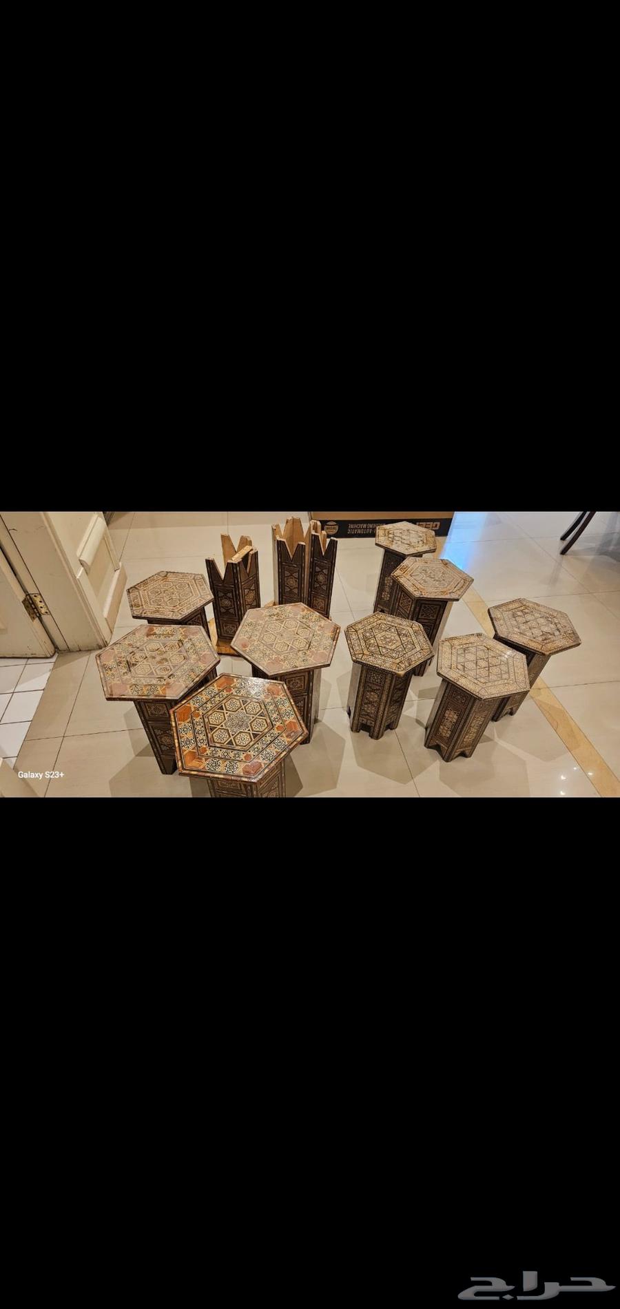 طاولات خشب خدمه64522317097474110