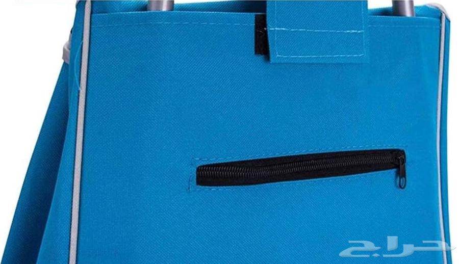 Shopping cart with fabric basket and wheels64521596868994114