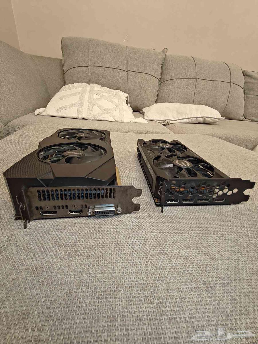 كرتين خربانين للبيع rtx3060 12g و gtx1660Super 6g64520432128259112