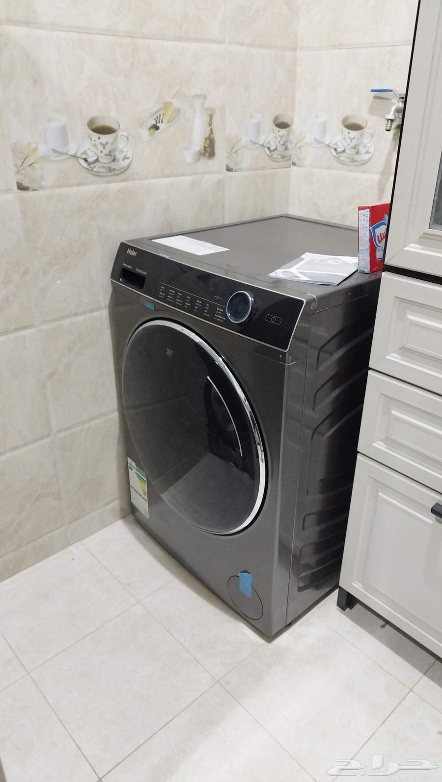 للبيع غسالة أوتوماتيكية ومجفف هاير 12 كيلو بحالتها الجديدة64520755104387110