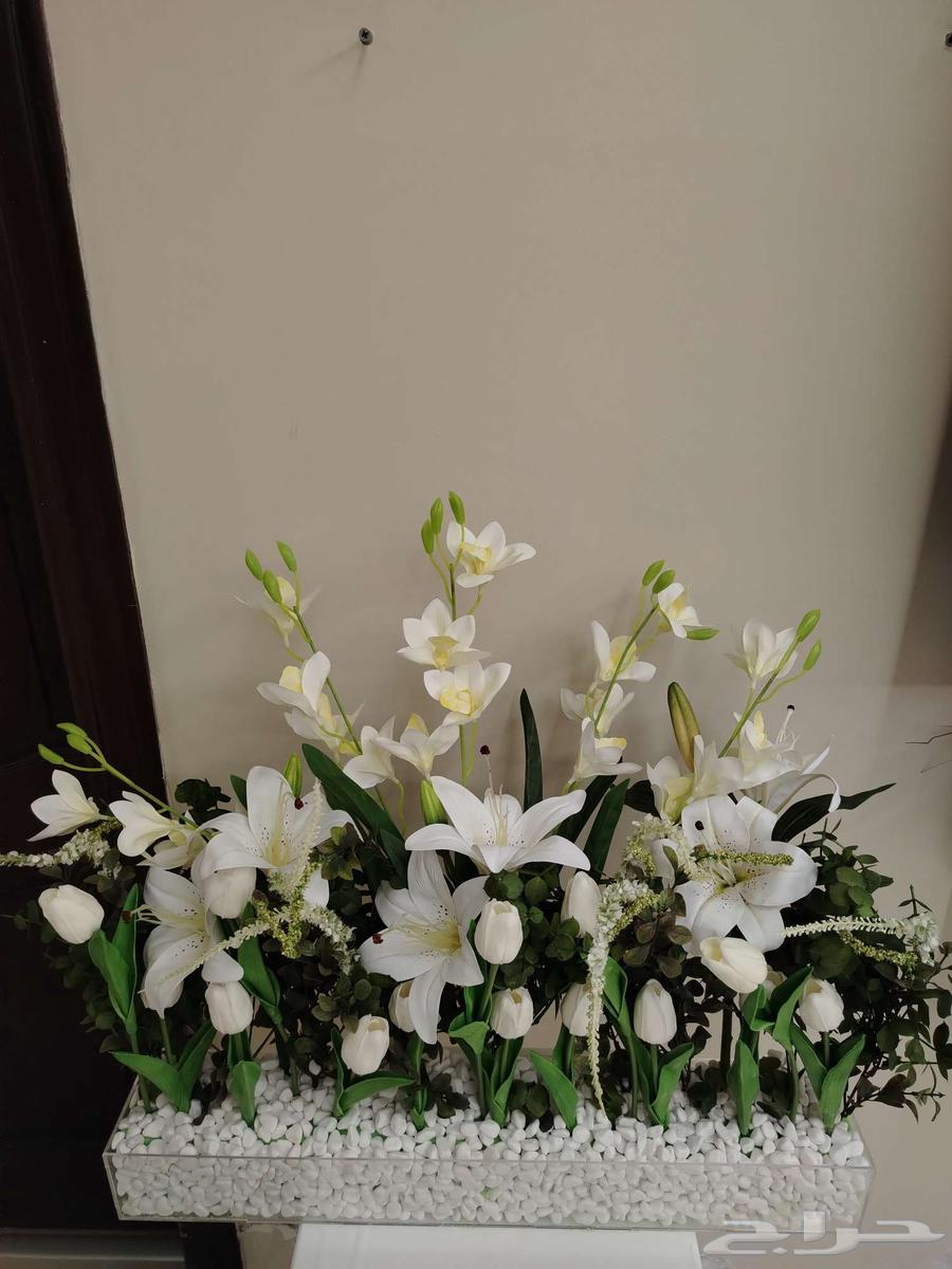 ورد استقبال صناعي بقاعدة اكريلك مقاس 60 سم جديد64519822076419111