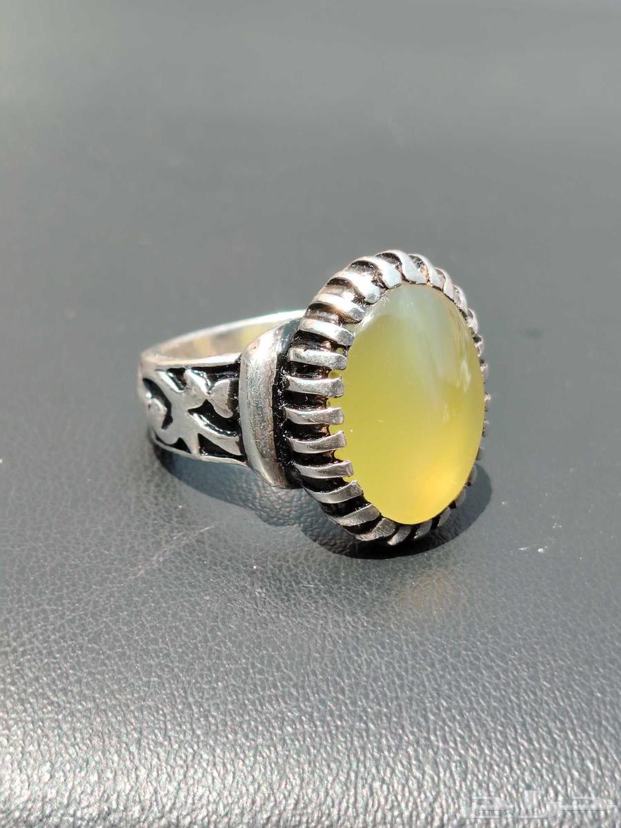 خواتم فضه بعقيق يماني مشمشي64521709448963111