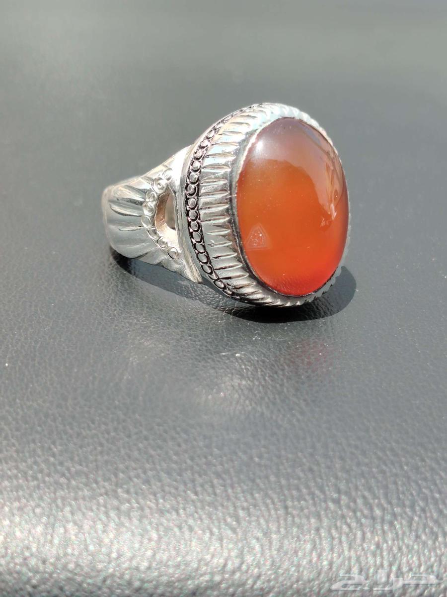 خواتم فضه بعقيق يماني مشمشي64521709448963110