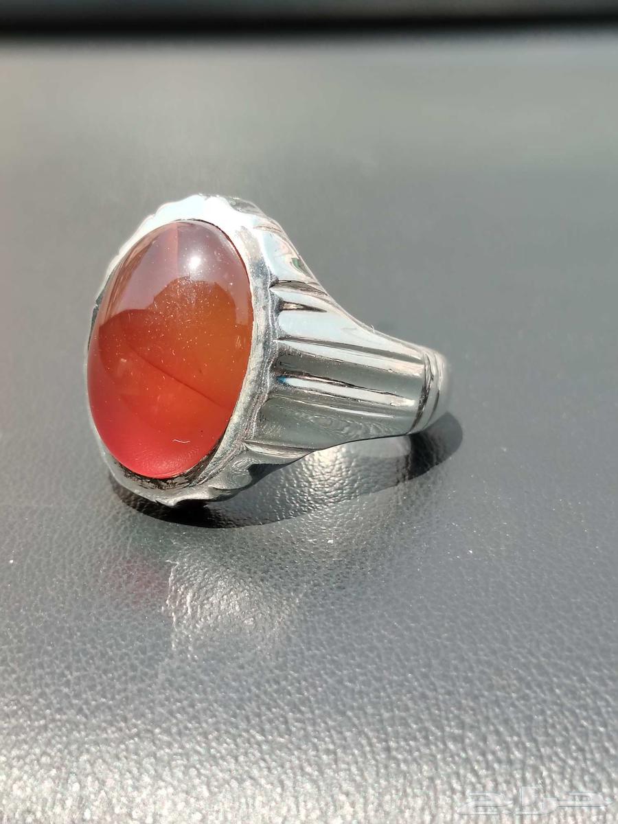 خواتم فضه بعقيق يماني مشمشي64521709448963114