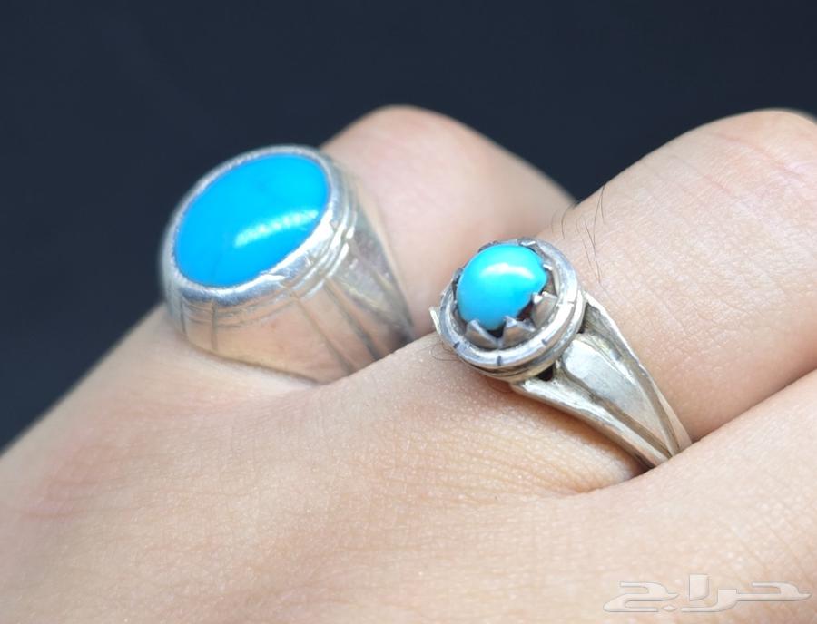 خاتمين من الفيروز من قال ( تم ) ب 150 ريال64526579435650110