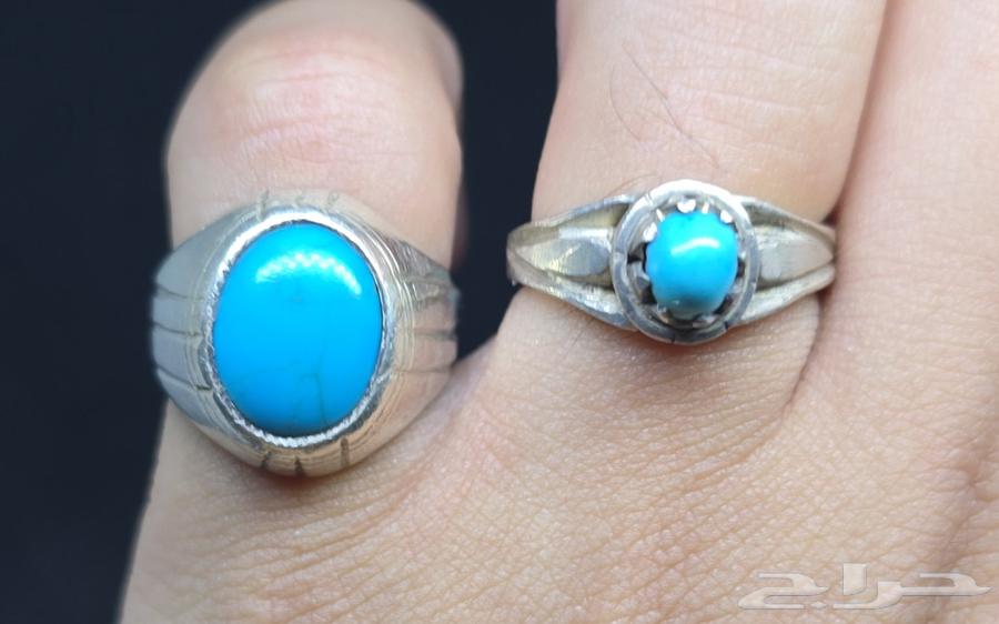 خاتمين من الفيروز من قال ( تم ) ب 150 ريال64526579435650111