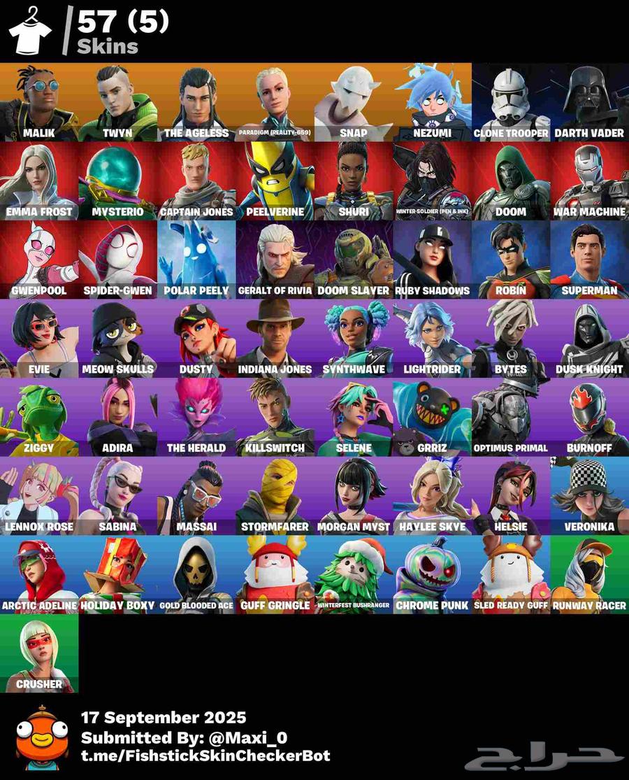 للبيع حساب فورت نايت مميز للبيع فيبوكس 200064526801253379110