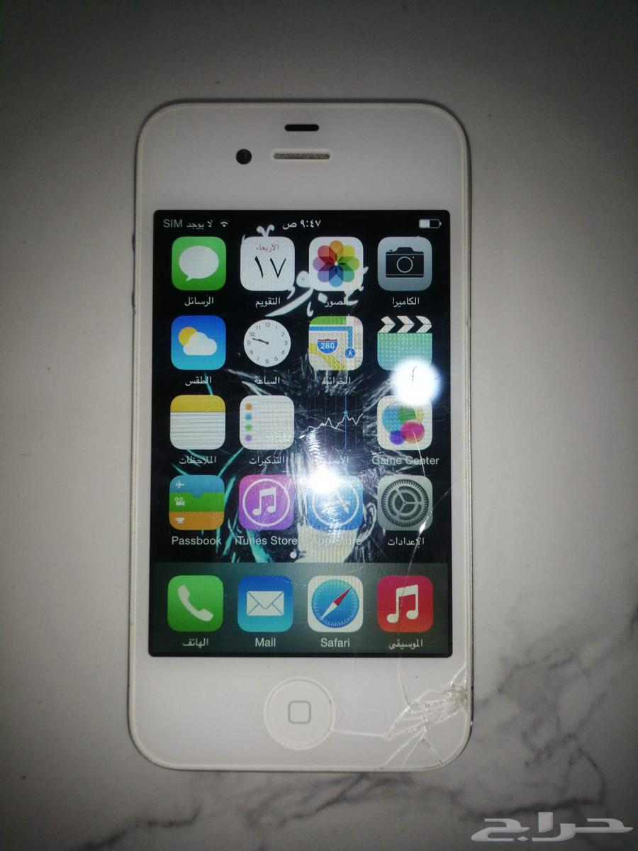 للبيع جوال ايفون 4 مستعمل نظيف64525150582659110
