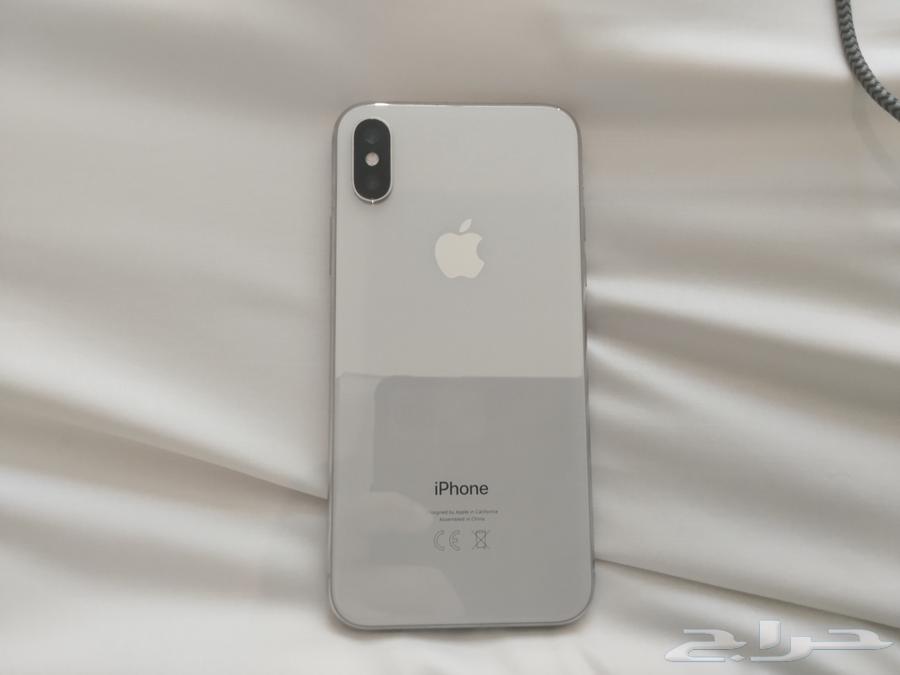 للبيع آيفون X   سعة 256GB   لون أبيض وكاله لم يفك ابدأ64523020227970110