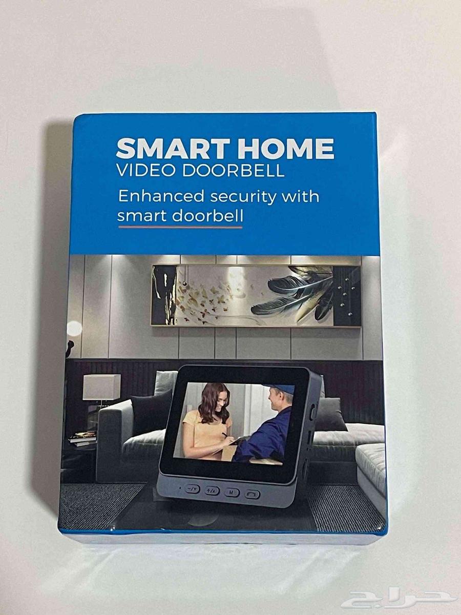 جرس باب ذكي لاسلكي بكاميرا ليلية شاشة 10.9 سم جديد 14064522103260930114