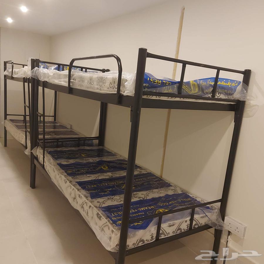 سرير حديد دورين مراتب بطانيه مخده شراشف جديد64521197295105114