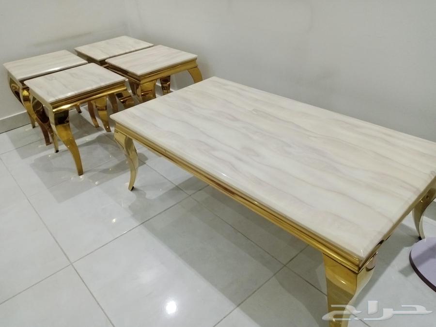 Marble tables and two-seater sofa64525870363393112