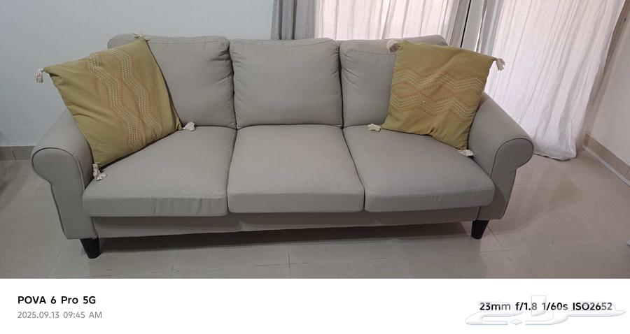 Three-seat sofa - source IKEA - excellent condition64523894365699110
