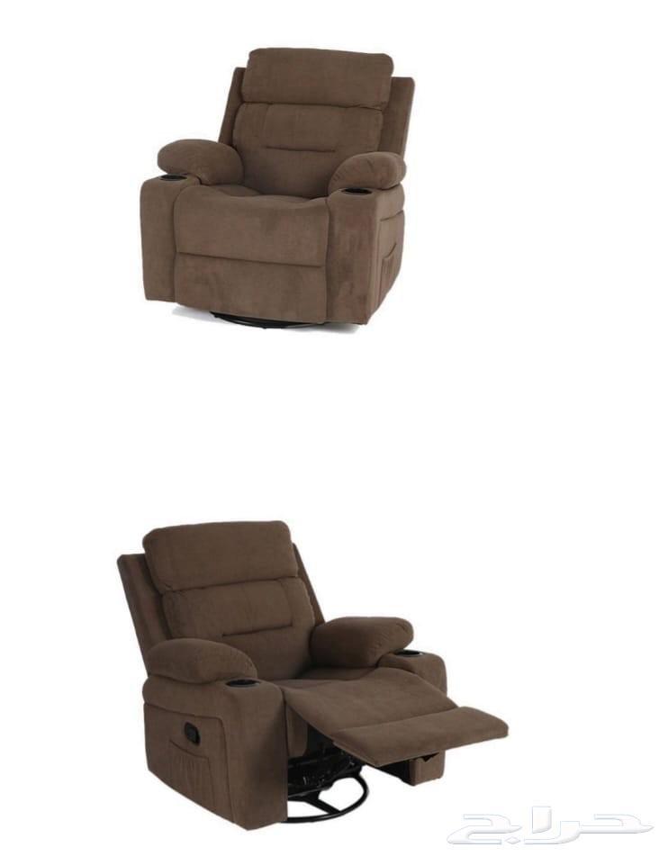 كنبة استرخاء هزاز دوار مع حاملي أكواب64518916461825114