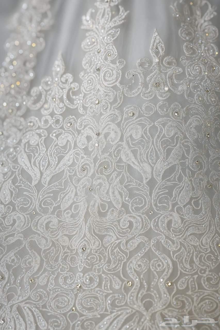 فستان زفاف جديد بقراطيسه استخدام مرة واحدة64525275449601110