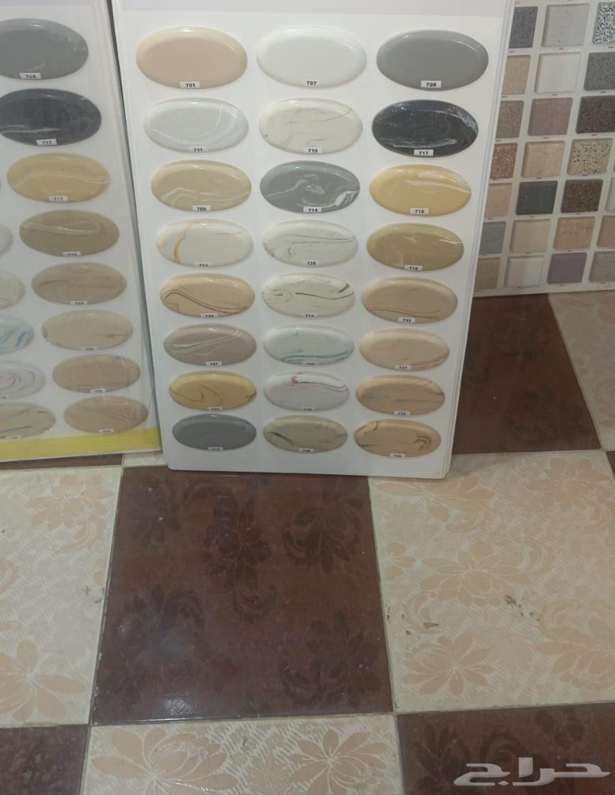 Custom aluminum sheet kitchens with first-grade artificial marble for private sector in Ben Afif64520175951747114