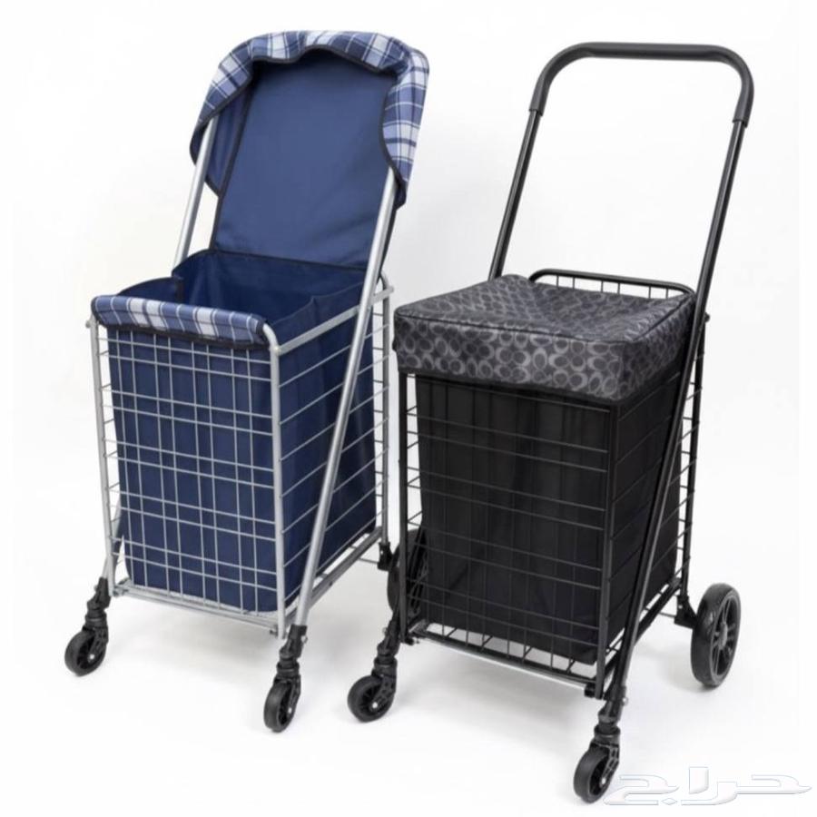 عربة تسوق قابلة للطي مع كفرات بألوان مختلفة64521582616707111