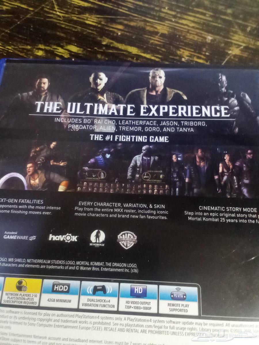 شريط mortal combat xl نسخة خاصة نادر سوني 4 سعر 150 عرض خاص64525037561985111