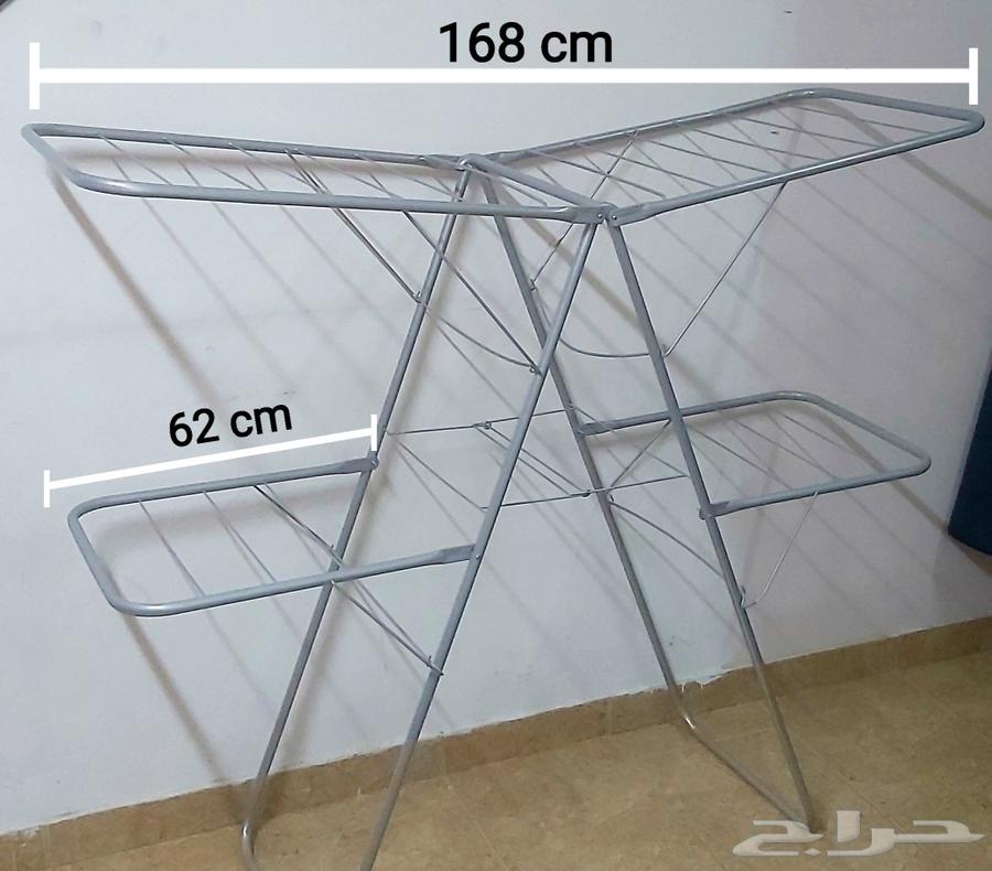 Durable Aluminum Two-Level Clothes Drying Rack, Price 100 Riyals64517262345346112