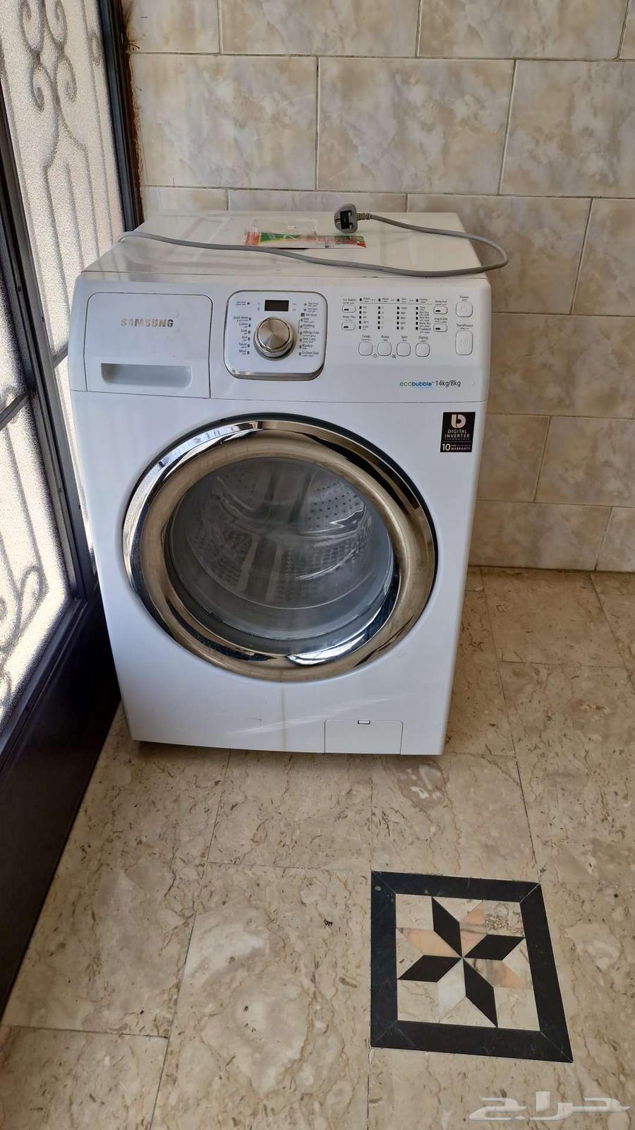 غسالة ملابس سامسونج 14 كيلو   تنشيف 8كيلو ب100 ريال64528936048514110