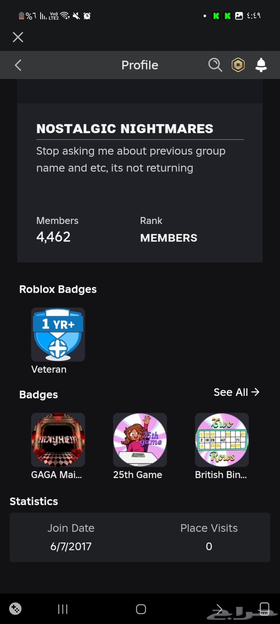 Roblox account64531773901058111