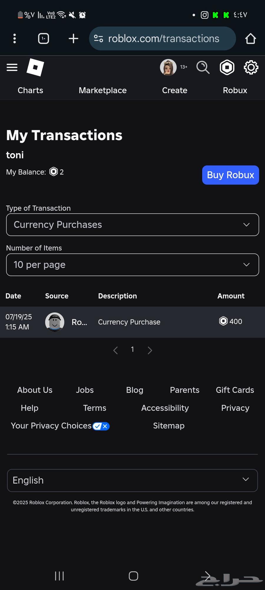 Roblox account64531773901058114