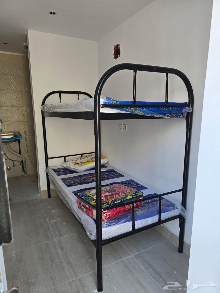 Double and single iron bed, mattress, blanket, pillow, iron closet64534359306499113