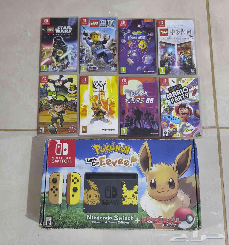 نينتندو سويتش اصدار بوكيمون مع 8 اشرطة( تم البيع )64529221541250110