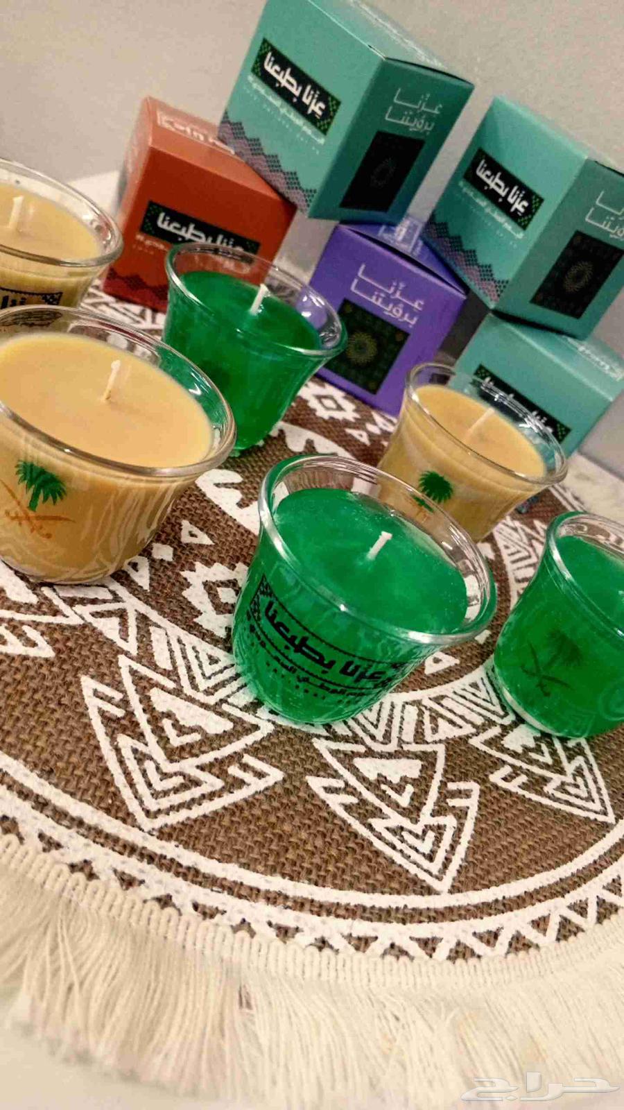 توزيعات شموع على شكل فناجين جاهزه لليوم الوطني64529882777602112