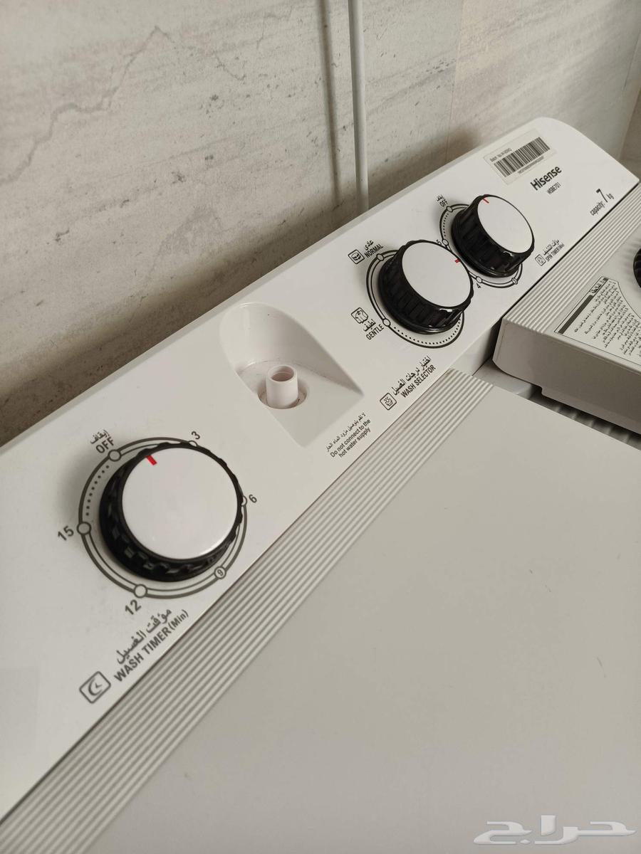 غساله حوضين هايسينس 7 كيلو شبه الجديده64529462051971112